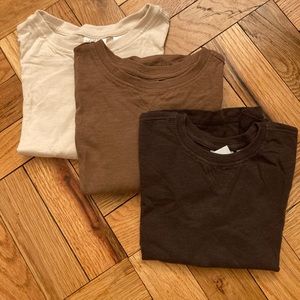 Zara Baby Cotton Long Sleeved Tops- Set of 3